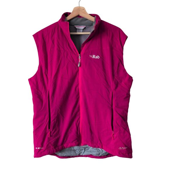 Rab Strata Vest Women's US Large UK 14 - Pink Microlight Polartech Gilet Puffer - Picture 1 of 10